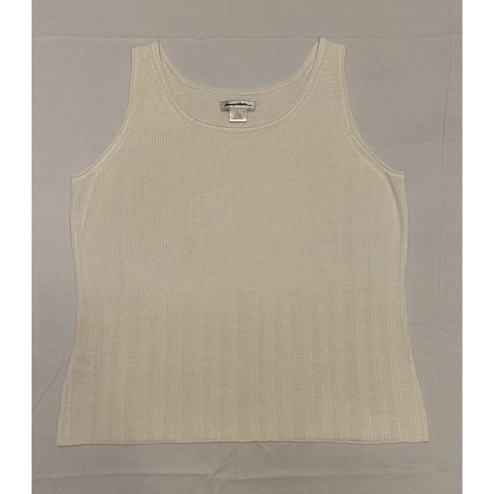 Tommy Bahama New Cayman Silk Tank Sleeveless Scoop Neck Size Large